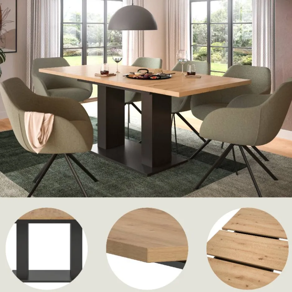 Pharao24 Esstisch Lunera> Ausziehtische