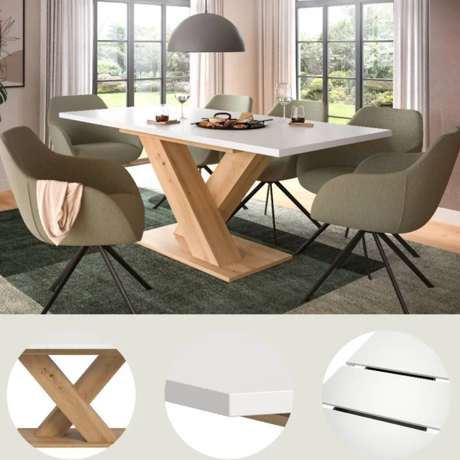 Pharao24 Esstisch modern Javolena> Ausziehtische