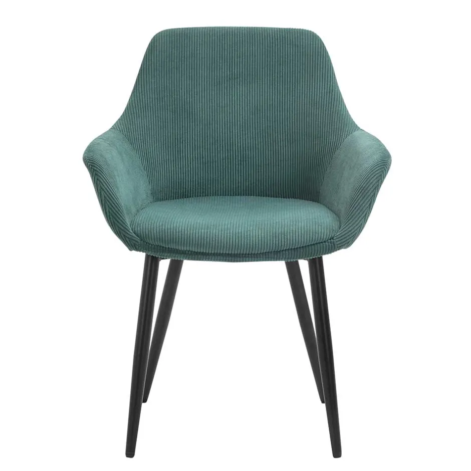 Pharao24 Esstisch Stühle Cord Titian> Armlehnstühle