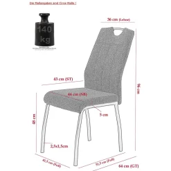 Küchenstühle|Esszimmerstühle*Pharao24 Esstisch Stühle Emilina