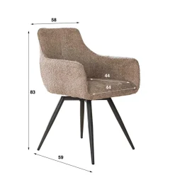 Pharao24 Esstischstuhl Set drehbar Angie><noscript><img width=