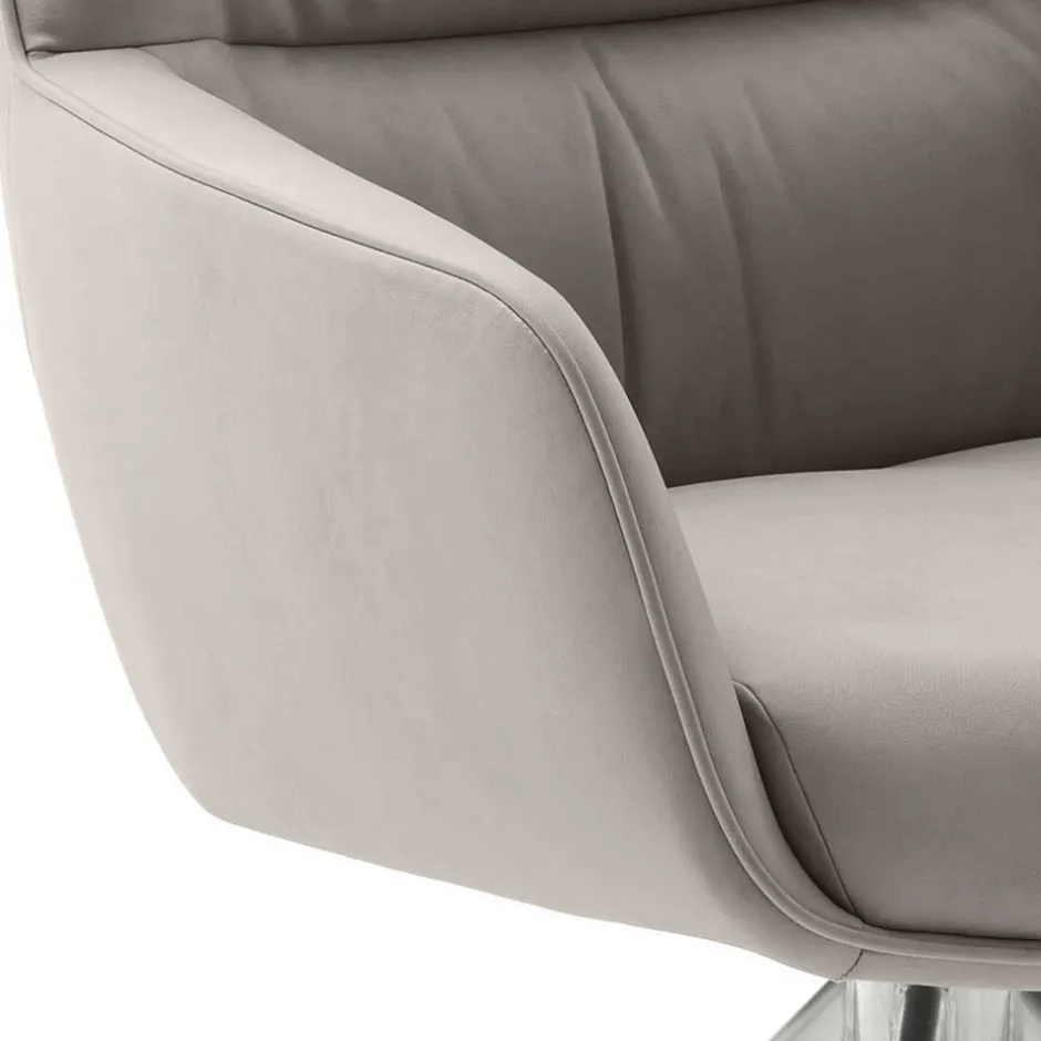 Pharao24 Esstischstuhl Set drehbar Dana> Lederstühle|Esszimmersessel