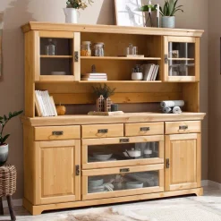 Wohnzimmerschrank|Massivholz Schränke*Pharao24 Esszimmer Buffetschrank Viscinas