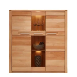 Pharao24 Esszimmer Highboard Dressed> Massivholzmöbel|Wohnzimmerkommoden