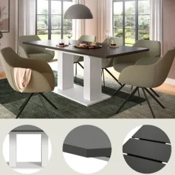 Ausziehtische*Pharao24 Esszimmer Tisch Fulcao