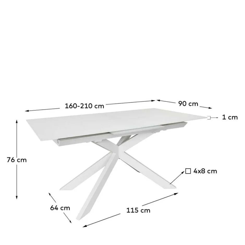 Küchentisch|Glastische*Pharao24 Esszimmer Tisch Lavine