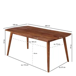 Küchentisch|Massivholztische*Pharao24 Esszimmer Tisch Savi