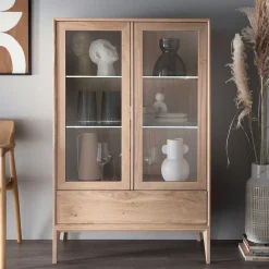 Pharao24 Esszimmer Vitrine Buraga> Massivholzmöbel|Wohnzimmerkommoden