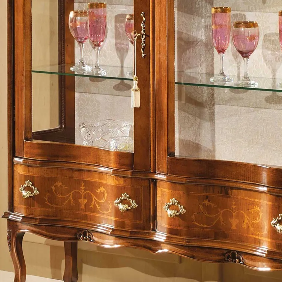 Pharao24 Esszimmer Vitrine Casamarina> Wohnzimmerschrank|Massivholz Schränke