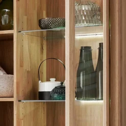 Massivholzmöbel|Wohnzimmerschrank*Pharao24 Esszimmer Vitrine Shailina