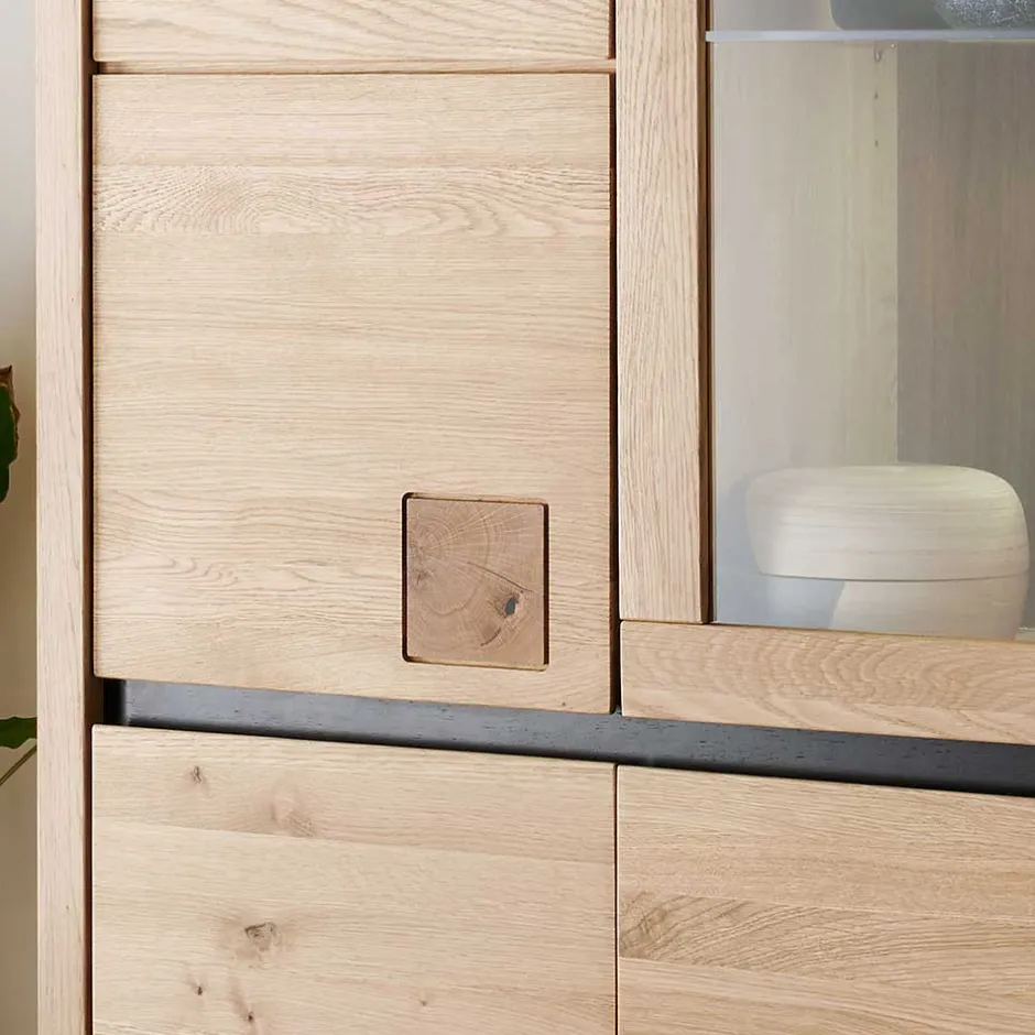 Massivholzmöbel|Wohnzimmerschrank*Pharao24 Esszimmer Vitrine Shailina