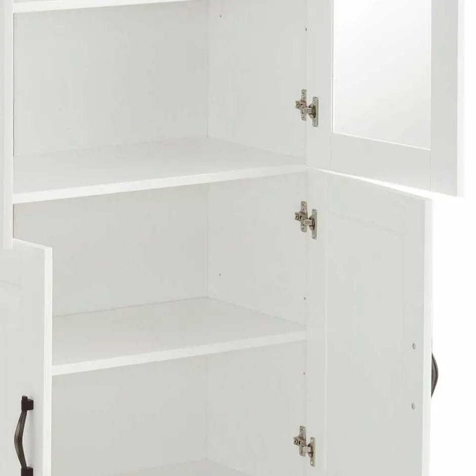 Pharao24 Esszimmer Vitrinenschrank Luizana> Wohnzimmerschrank|Massivholz Schränke