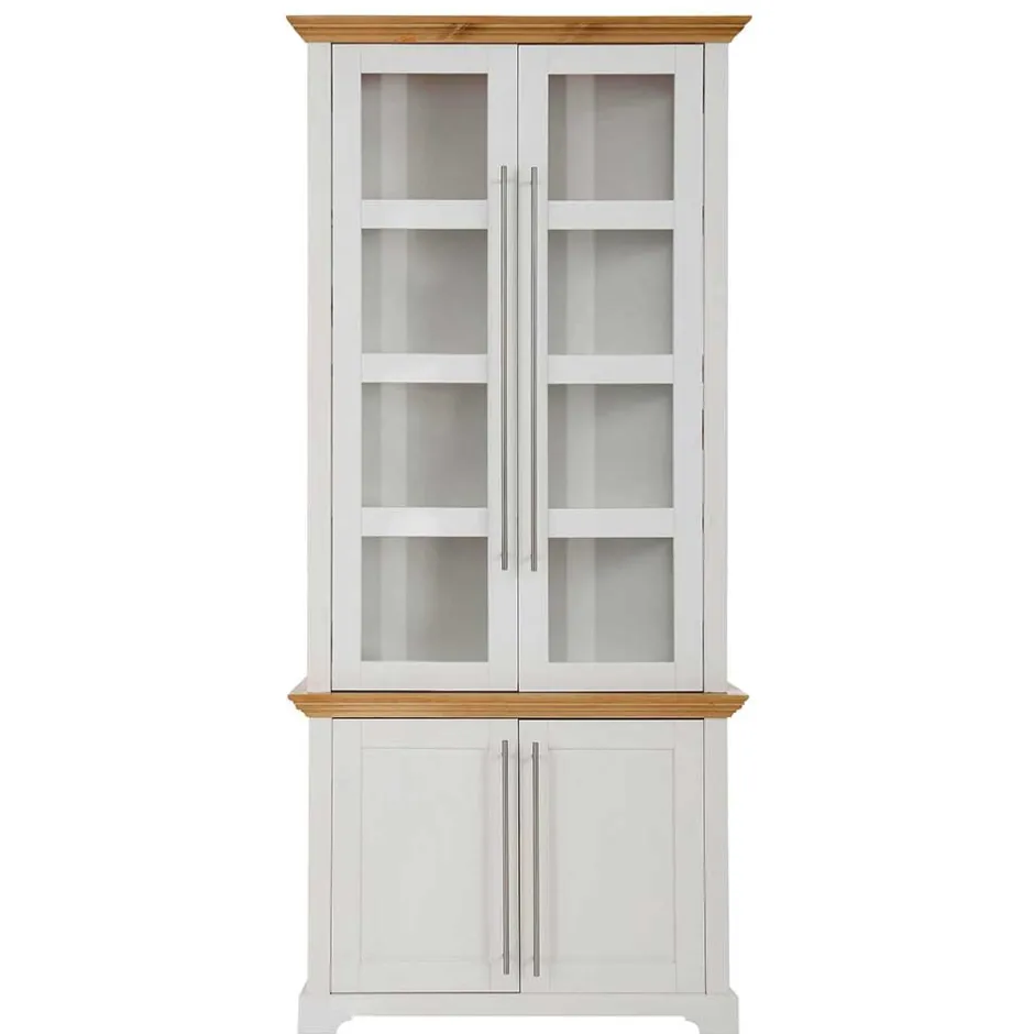 Pharao24 Esszimmer Vitrinenschrank Mevidra> Massivholzmöbel|Vitrinenschrank