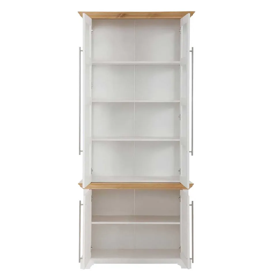 Pharao24 Esszimmer Vitrinenschrank Mevidra> Massivholzmöbel|Vitrinenschrank