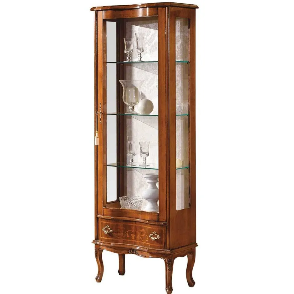 Massivholzmöbel|Vitrinenschrank*Pharao24 Esszimmer Vitrinenschrank Maggio