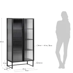 Vitrinenschrank|Stauraumvitrinen*Pharao24 Esszimmer Vitrinenschrank Matrera