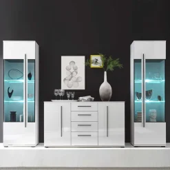 Moderne Wohnwände|Wohnwand 300 Cm*Pharao24 Esszimmer Wohnwand Bistian