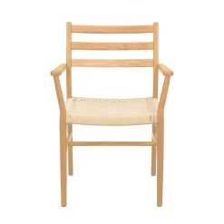 Massivholz Stühle*Pharao24 Esszimmerarmlehnstuhl Vantralo