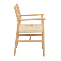 Massivholz Stühle*Pharao24 Esszimmerarmlehnstuhl Vantralo