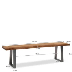 Küchenbank|Holzbänke*Pharao24 Esszimmerbank Carantec