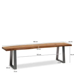 Küchenbank|Holzbänke*Pharao24 Esszimmerbank Carantec