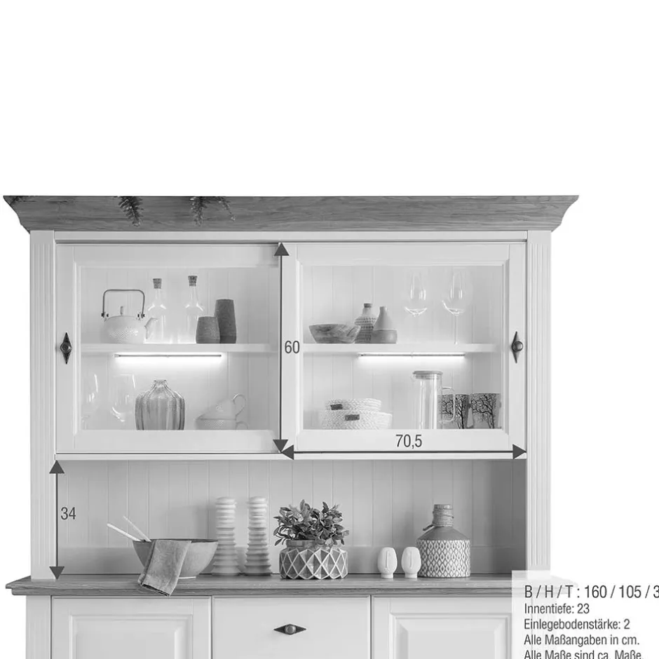 Pharao24 Esszimmerbuffet Greeks> Massivholzmöbel|Massivholz Schränke