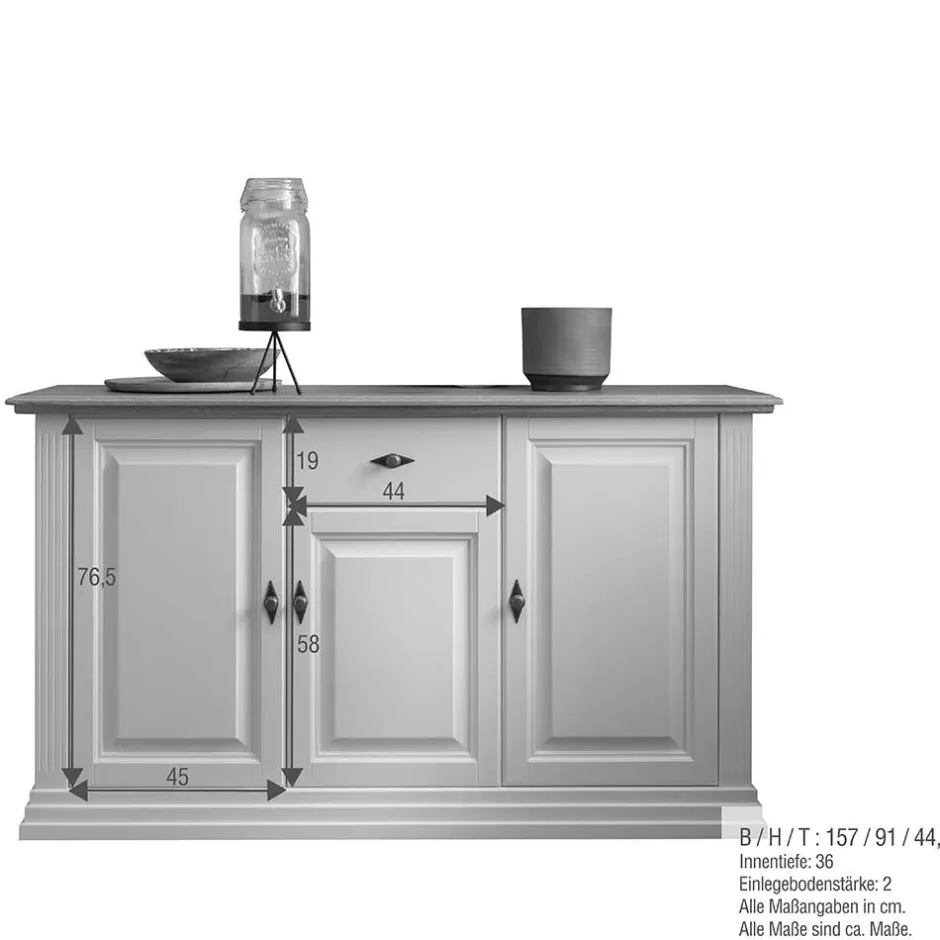 Pharao24 Esszimmerbuffet Greeks> Massivholzmöbel|Massivholz Schränke