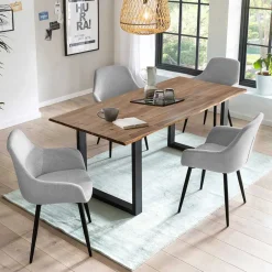 Pharao24 Esszimmergruppe Streetline> Tisch Mit Stühlen|Esszimmer Sets