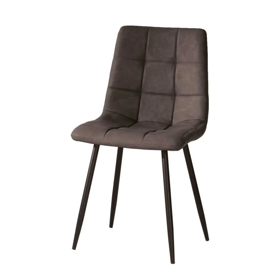 Pharao24 Esszimmerstuhl 4er Set Jily> Lederstühle