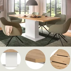 Ausziehtische*Pharao24 Esszimmertisch ausziehbar Contrasta