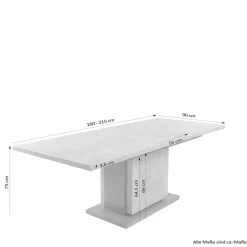 Ausziehtische*Pharao24 Esszimmertisch Saluvera