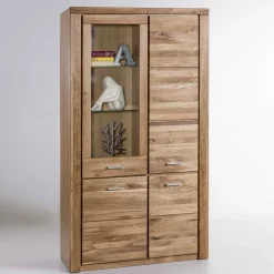 Pharao24 Esszimmervitrine Doncerta> Massivholzmöbel|Wohnzimmerschrank