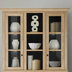 Büchervitrinen*Pharao24 Esszimmervitrinenschrank Jennva