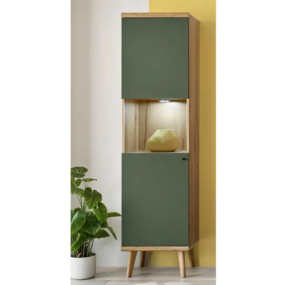 Pharao24 Esszimmervitrinenschrank Lora> Stauraumvitrinen