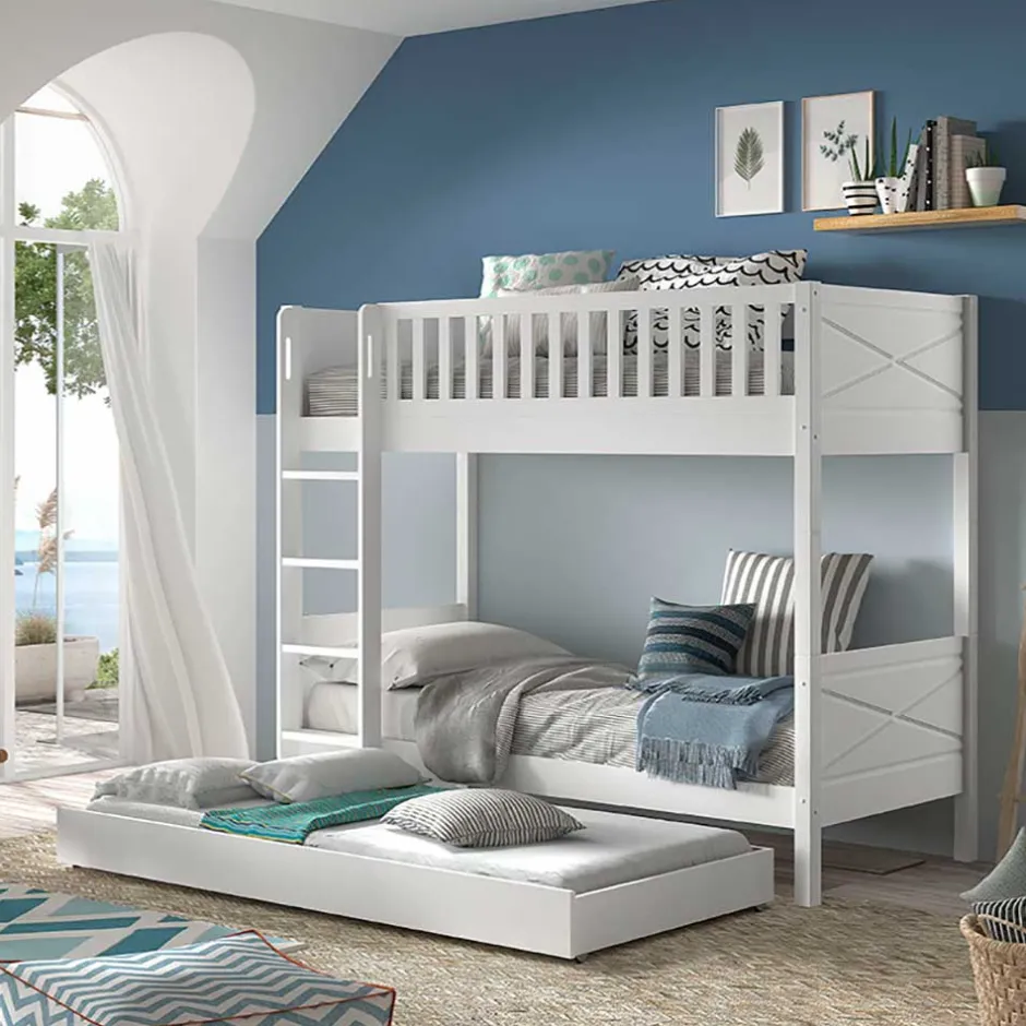 Einzelbetten|Funktionsbetten*Pharao24 Etagenbett mit 2 Liegeflächen Ella