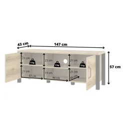 Fernsehtische|Lowboards*Pharao24 Fernseh Unterschrank Zepp