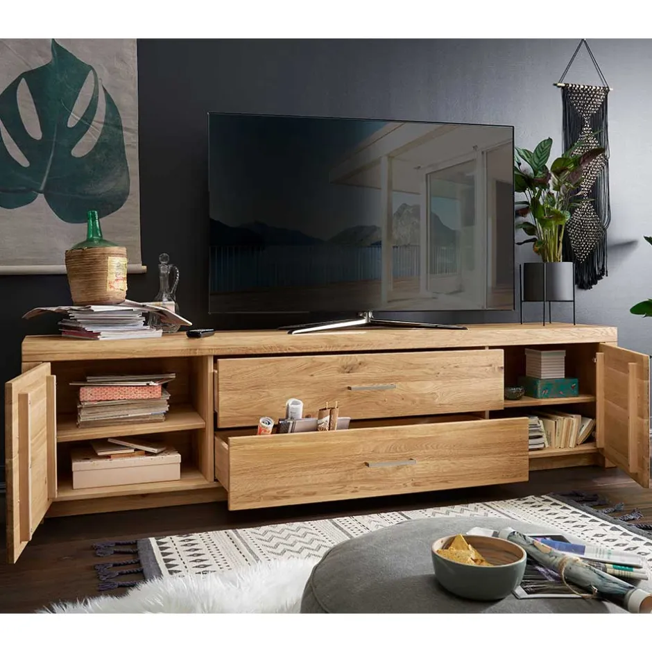 Fernsehtische|Lowboards*Pharao24 Fernsehboard Wildeiche Divrina