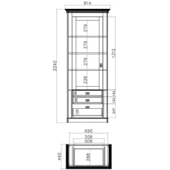 Wohnwand 350 Cm*Pharao24 Fernseher Anbauwand Craiova
