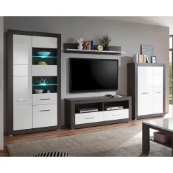 Moderne Wohnwände|Wohnwand 350 Cm*Pharao24 Fernseher Anbauwand Jains