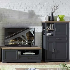 Pharao24 Fernseher Anbauwand Valgura> Wohnwand 250 Cm