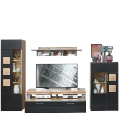 Wohnzimmerschrank|Wohnwand 350 Cm*Pharao24 Fernseher Schrankwand Beldar