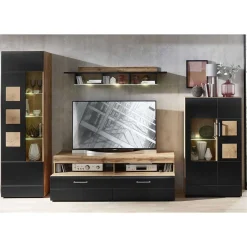 Wohnzimmerschrank|Wohnwand 350 Cm*Pharao24 Fernseher Schrankwand Beldar