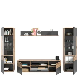 Wohnwand 300 Cm|Moderne Wohnwände*Pharao24 Fernseher Schrankwand Plestna