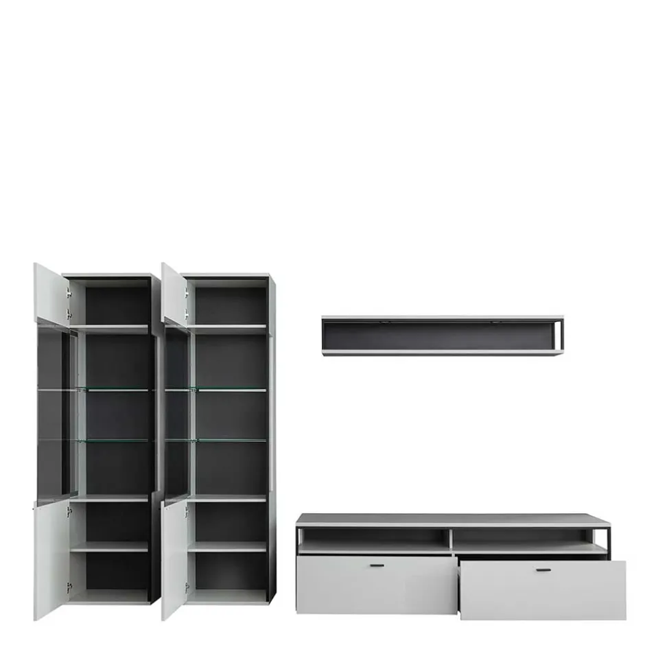 Wohnwand 300 Cm|Moderne Wohnwände*Pharao24 Fernseher Schrankwand Ukai