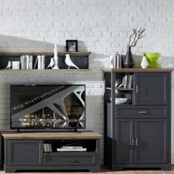 Pharao24 Fernseher Wohnwand Valgura> Wohnwand 250 Cm