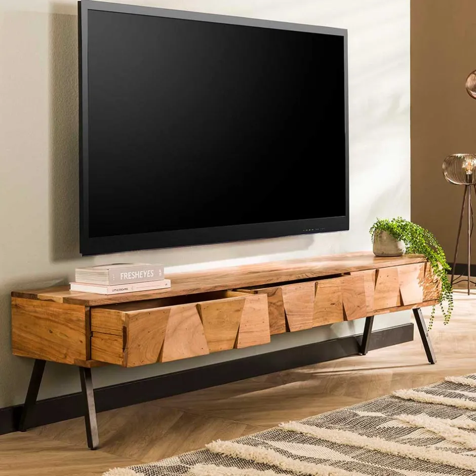 Fernsehtische|Lowboards*Pharao24 Fernsehlowboard Cherry