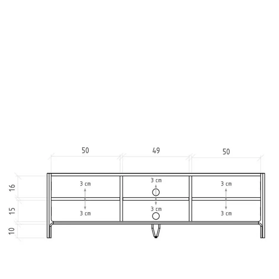Pharao24 Fernsehtisch Koropi> Massivholz Tv Möbel|Fernsehkommoden