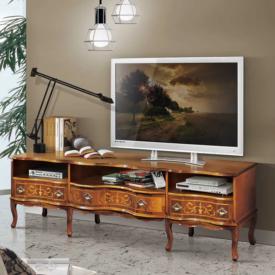 Pharao24 Fernsehtisch Valdarar> Massivholz Tv Möbel|Fernsehtische