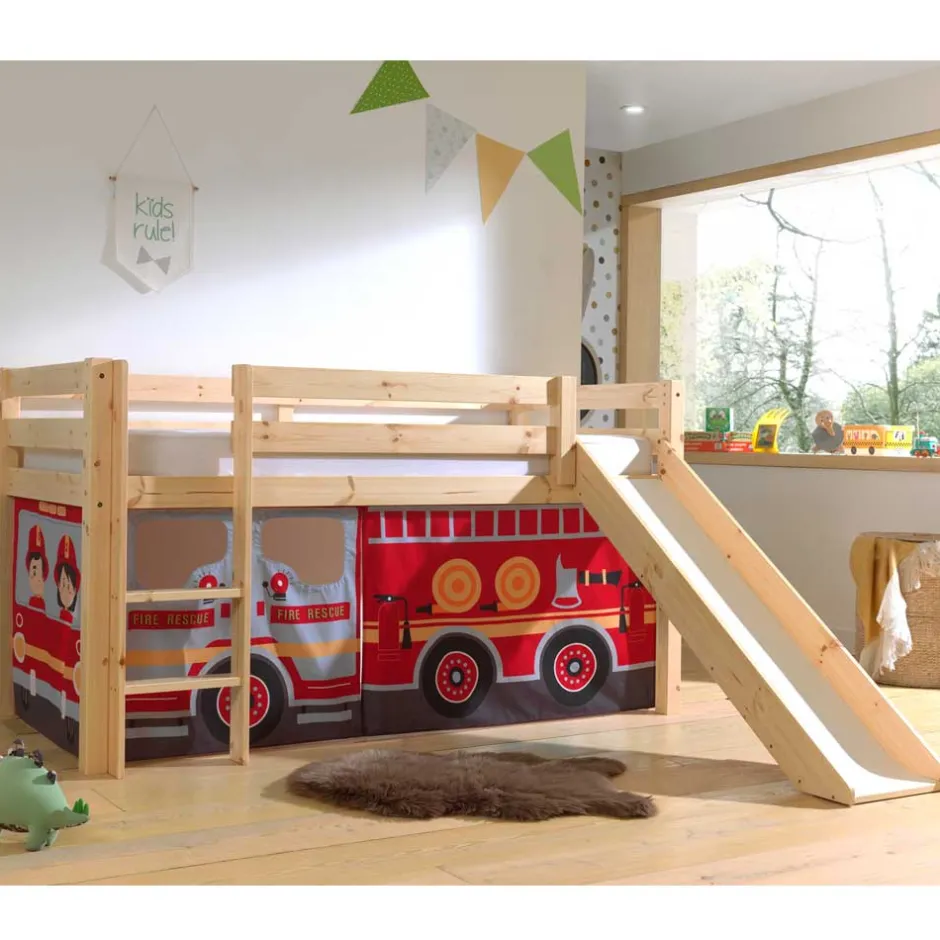 Kinderhochbetten|Kinderbetten*Pharao24 Feuerwehr Kinderbett Yocha