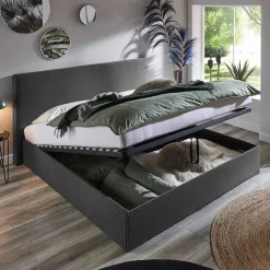 Pharao24 Flaches Bettgestell mit Stauraum Parana><noscript><img width=